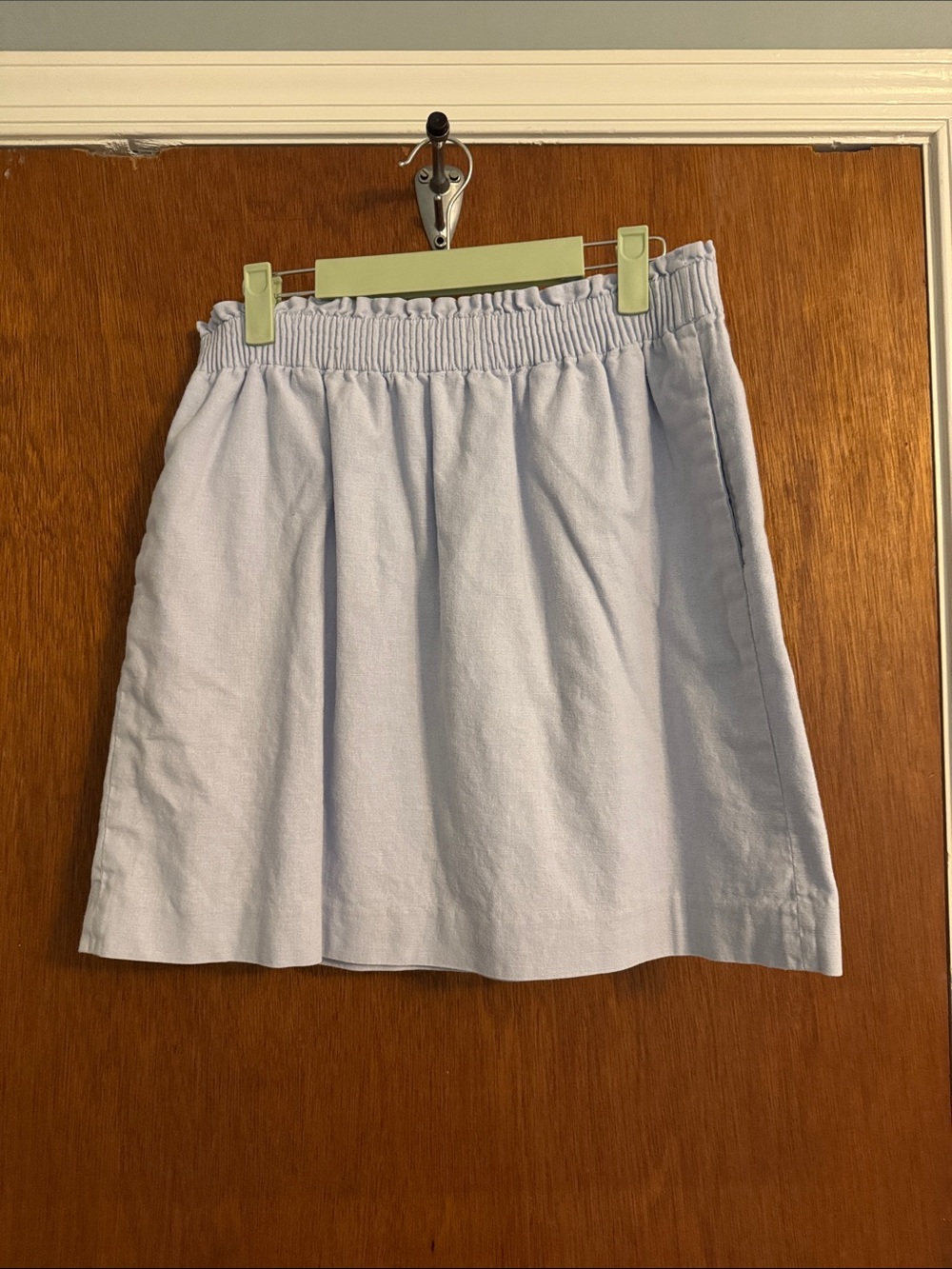 J Crew Light Blue Paperbag Skirt